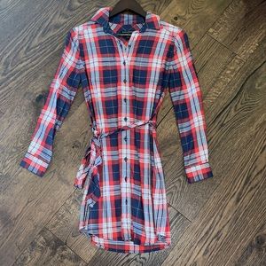 BANANA REPUBLIC plaid dress